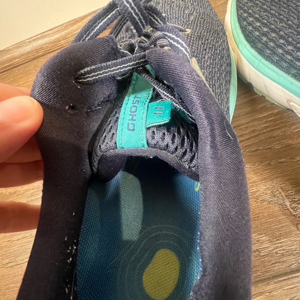 Brooks Ghost 11 Women's Running Shoes Navy/teal Size 10 - Picture 9 of 10